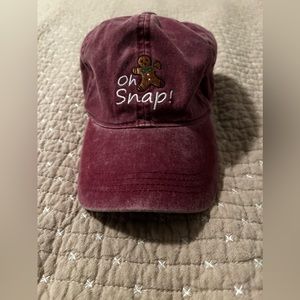 David&Young Gingerbread Oh Snap! Adjustable Strap Distressed Color Hat One Size